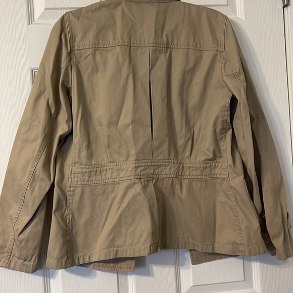 Lauren Ralph Lauren Jeans Co. Cotton Casual Blazer Tan Womens Size Medium - Picture 2 of 5